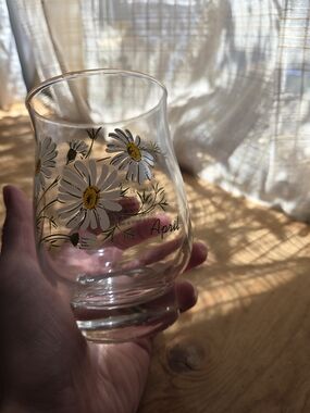 Vintage APRIL Birth Month Glass By Dominion Glass